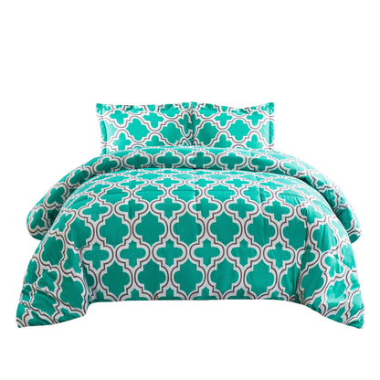 Superior All Season Down Alternative Trellis Comforter Set
