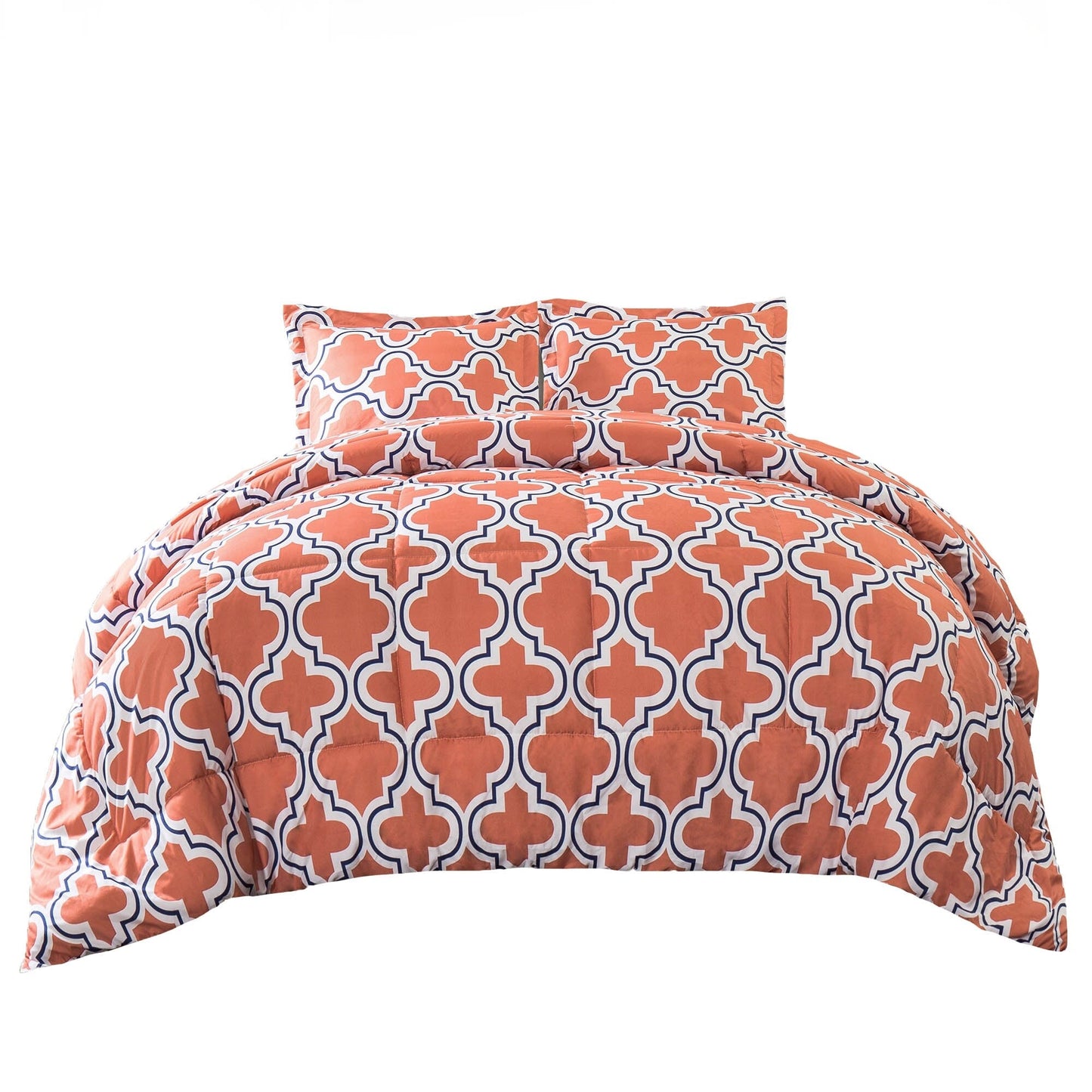 Superior All Season Down Alternative Trellis Comforter Set