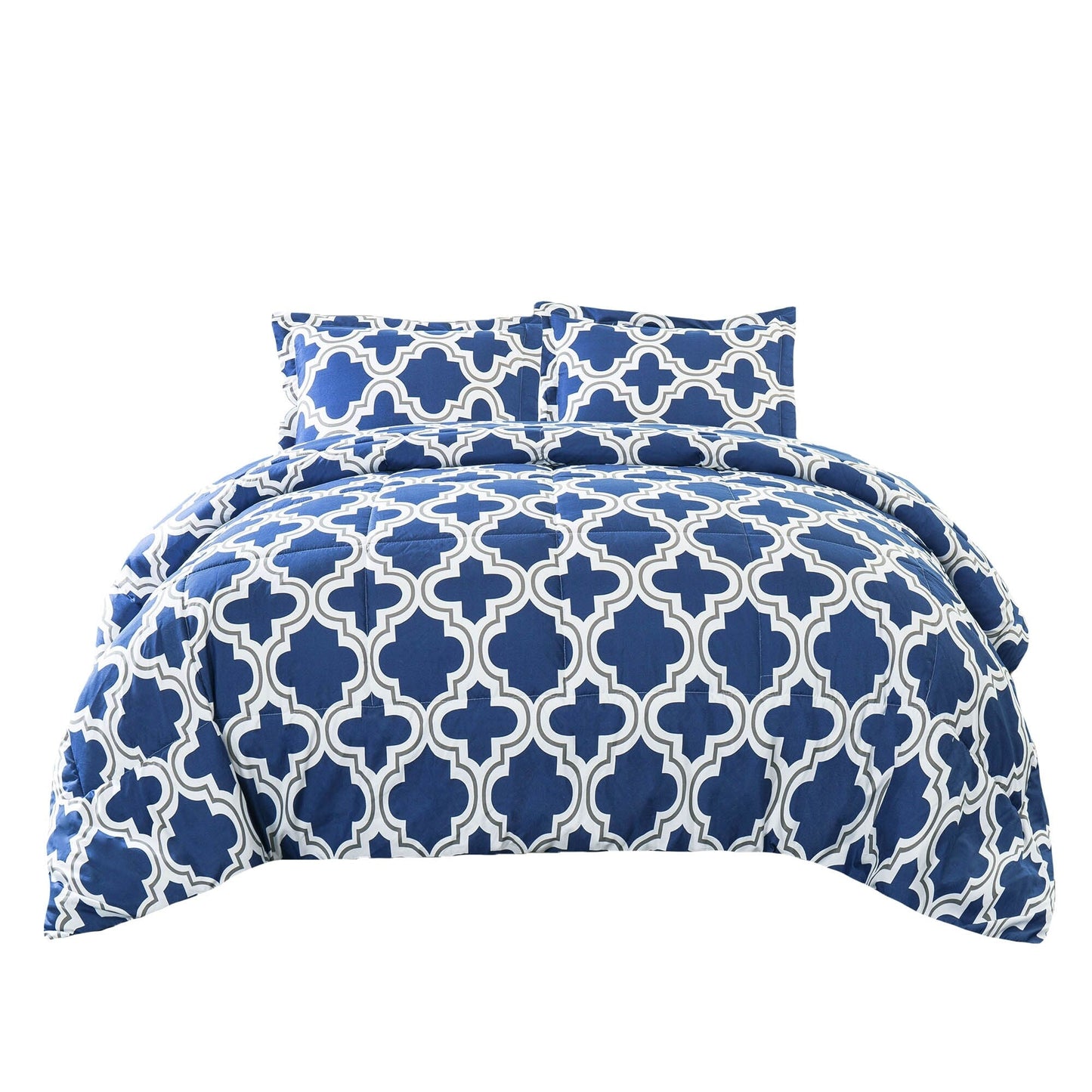 Superior All Season Down Alternative Trellis Comforter Set
