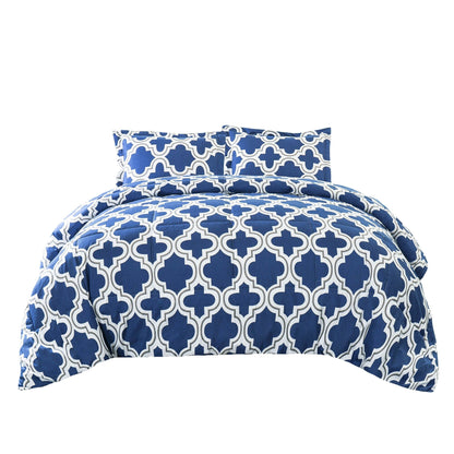 Superior All Season Down Alternative Trellis Comforter Set