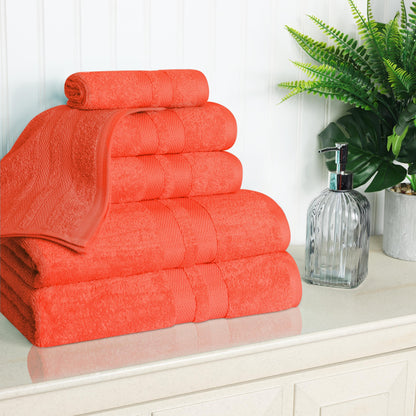 Superior Cotton Quick-Drying 6 Piece Highly Absorbent Towel Set