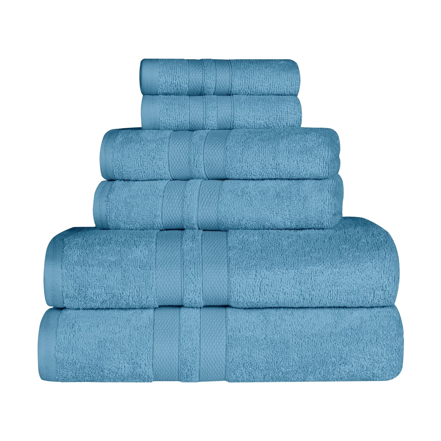 Superior Cotton Quick-Drying 6 Piece Highly Absorbent Towel Set