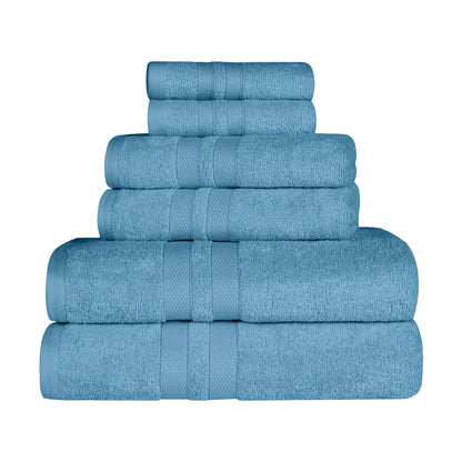 Superior Cotton Quick-Drying 6 Piece Highly Absorbent Towel Set