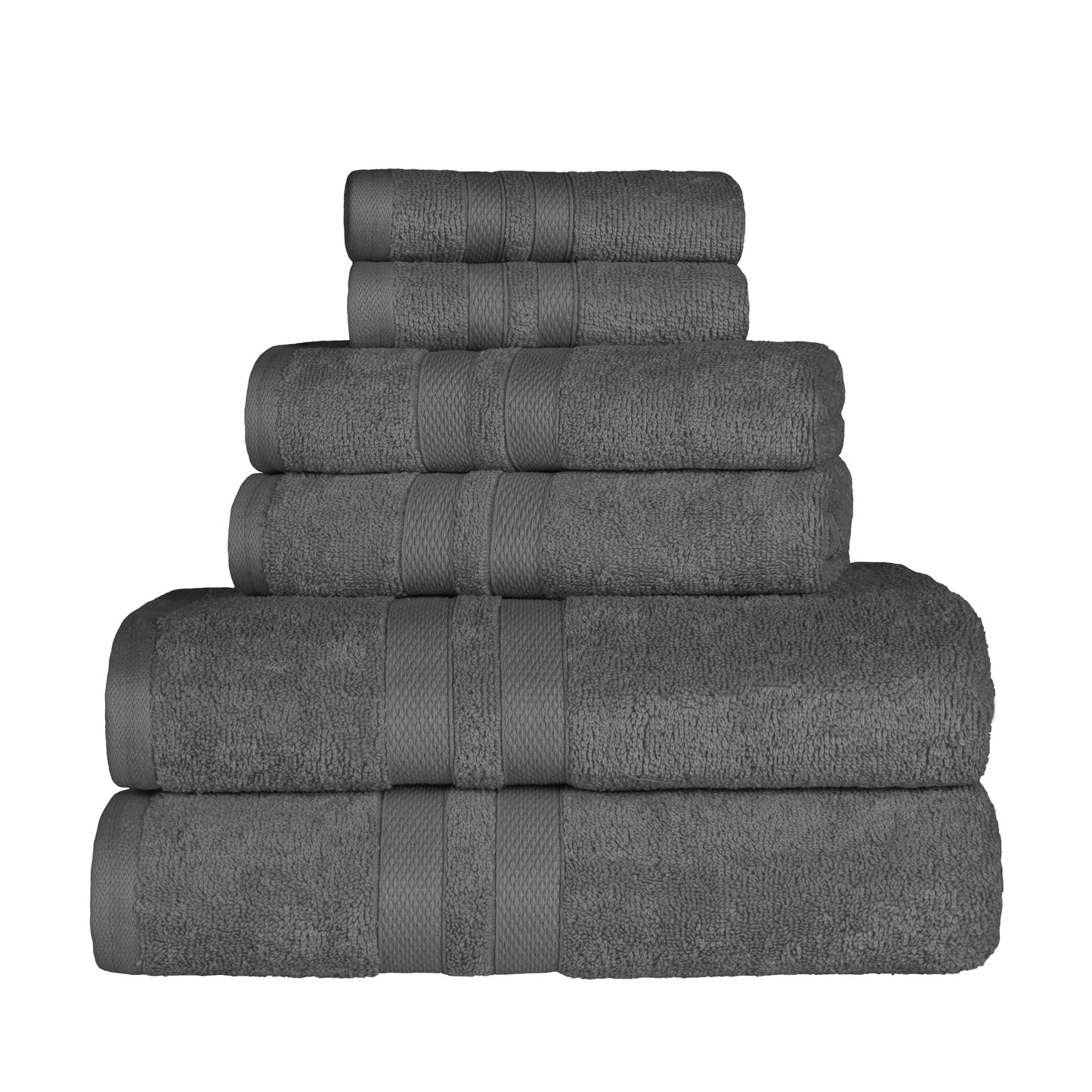 Superior Cotton Quick-Drying 6 Piece Highly Absorbent Towel Set