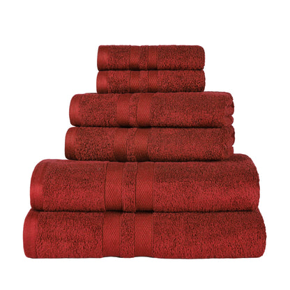 Superior Cotton Quick-Drying 6 Piece Highly Absorbent Towel Set