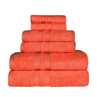 Superior Cotton Quick-Drying 6 Piece Highly Absorbent Towel Set