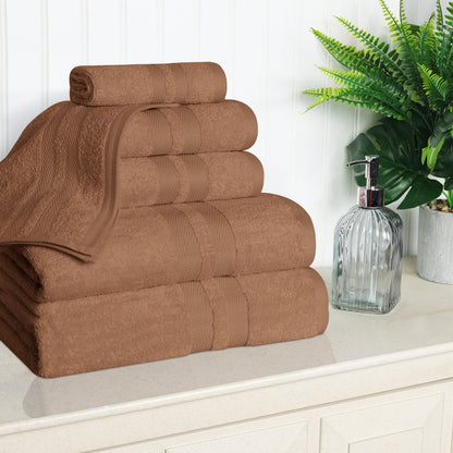 Superior Cotton Quick-Drying 6 Piece Highly Absorbent Towel Set