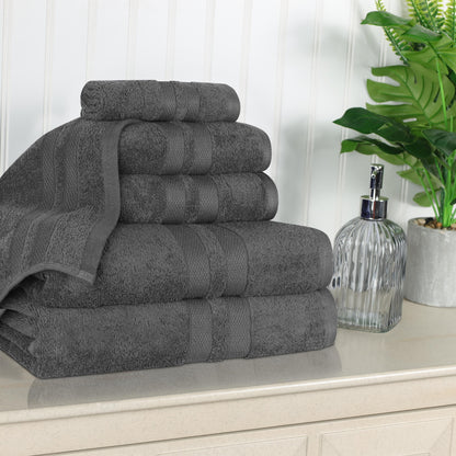 Superior Cotton Quick-Drying 6 Piece Highly Absorbent Towel Set