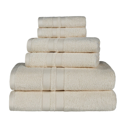 Superior Cotton Quick-Drying 6 Piece Highly Absorbent Towel Set
