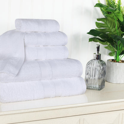 Superior Cotton Quick-Drying 6 Piece Highly Absorbent Towel Set