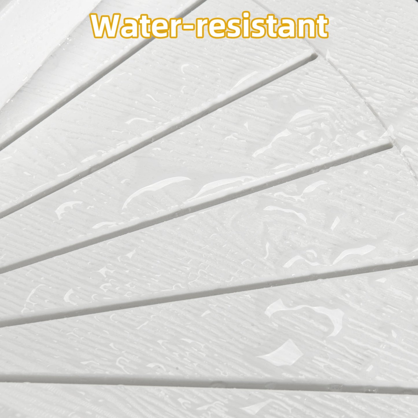 Moasis Bathroom 3-Tier Corner Shelf Corner Stool Poly Lumber Shelf Organizer