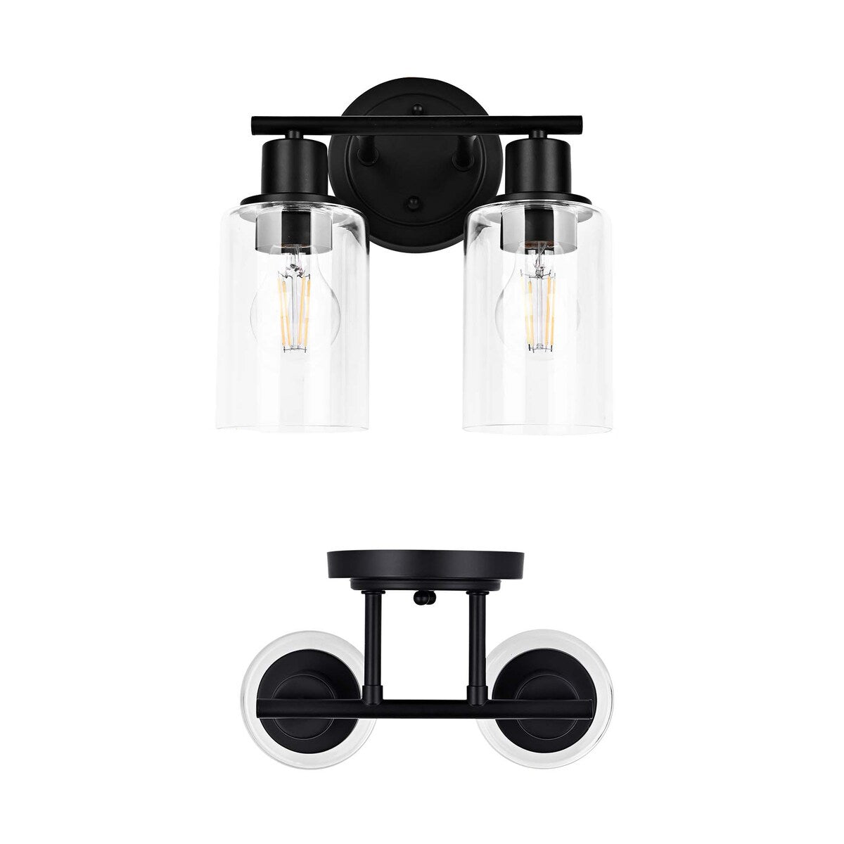 Modern 2/3/4-light Bathroom Dimmable Vanity Lights Wall Sconces