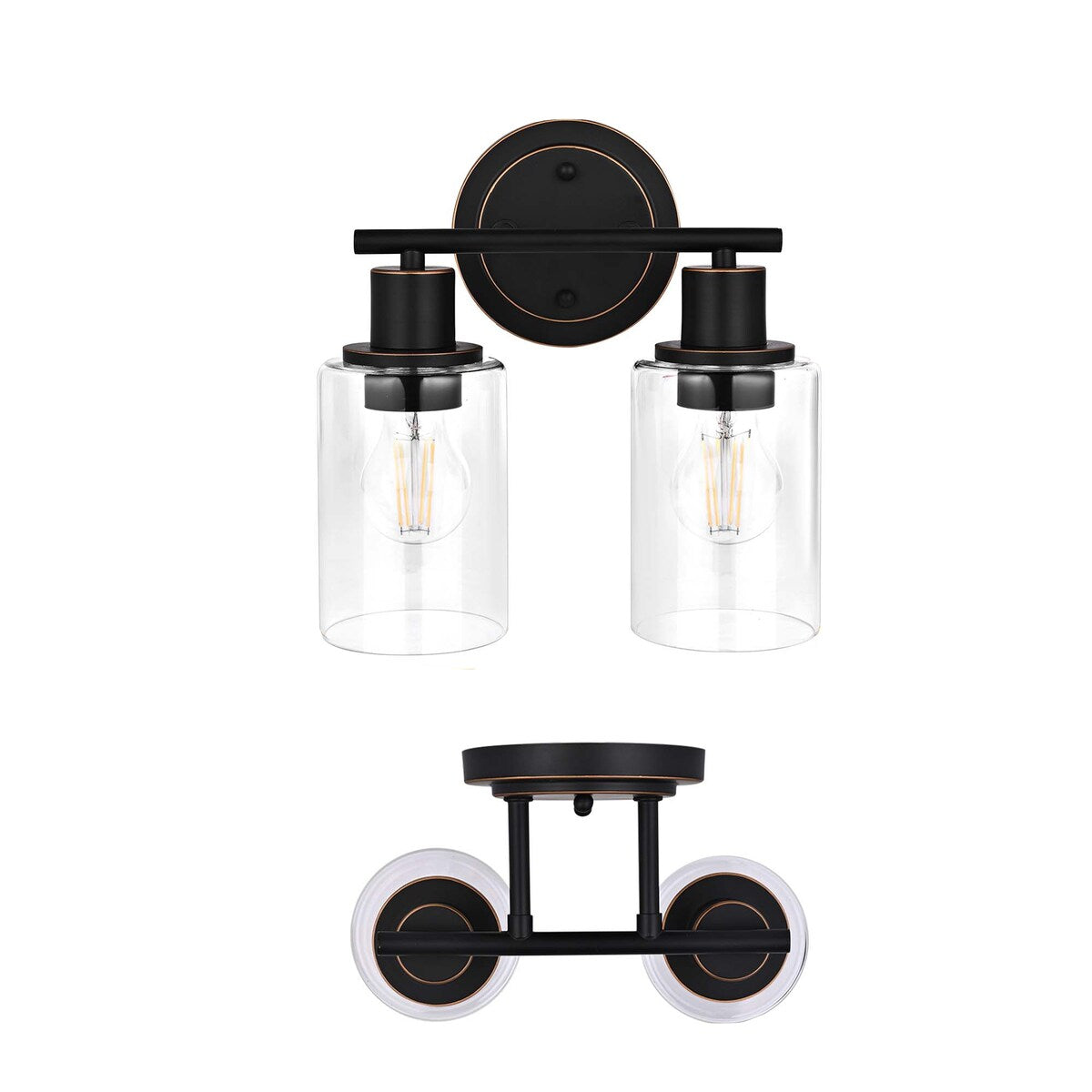 Modern 2/3/4-light Bathroom Dimmable Vanity Lights Wall Sconces