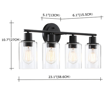 Modern 2/3/4-light Bathroom Dimmable Vanity Lights Wall Sconces