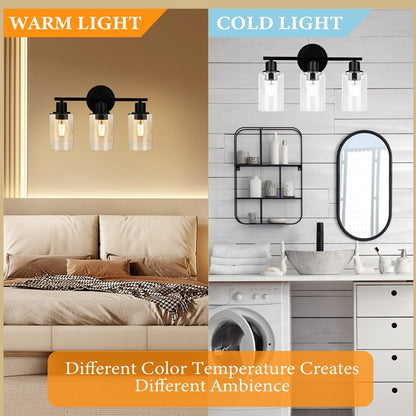 Modern 2/3/4-light Bathroom Dimmable Vanity Lights Wall Sconces