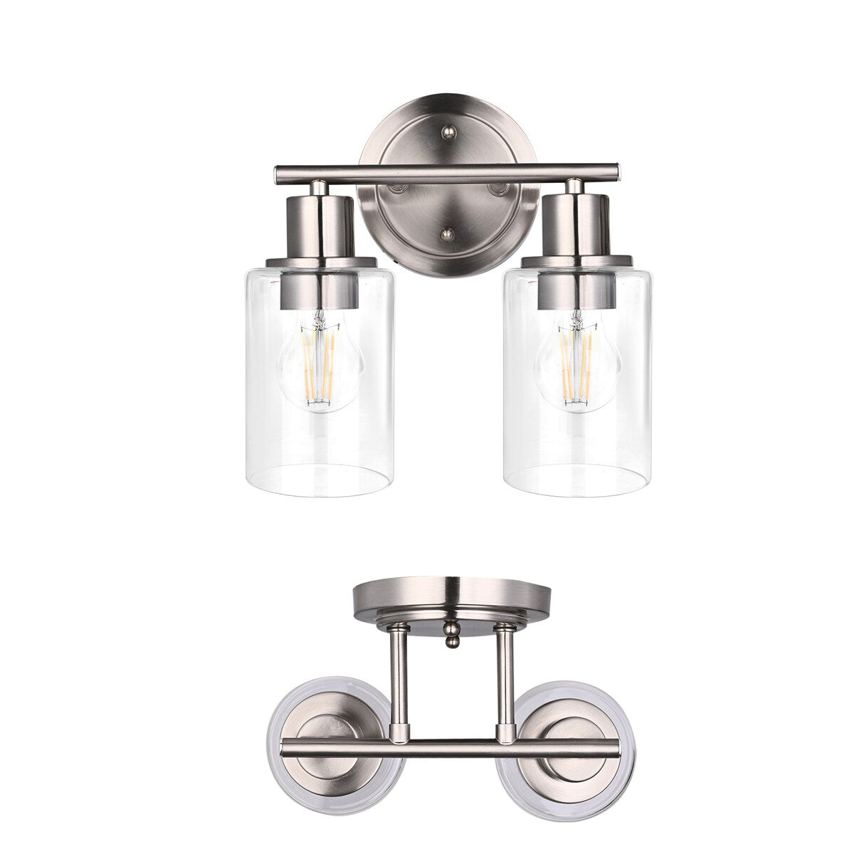Modern 2/3/4-light Bathroom Dimmable Vanity Lights Wall Sconces