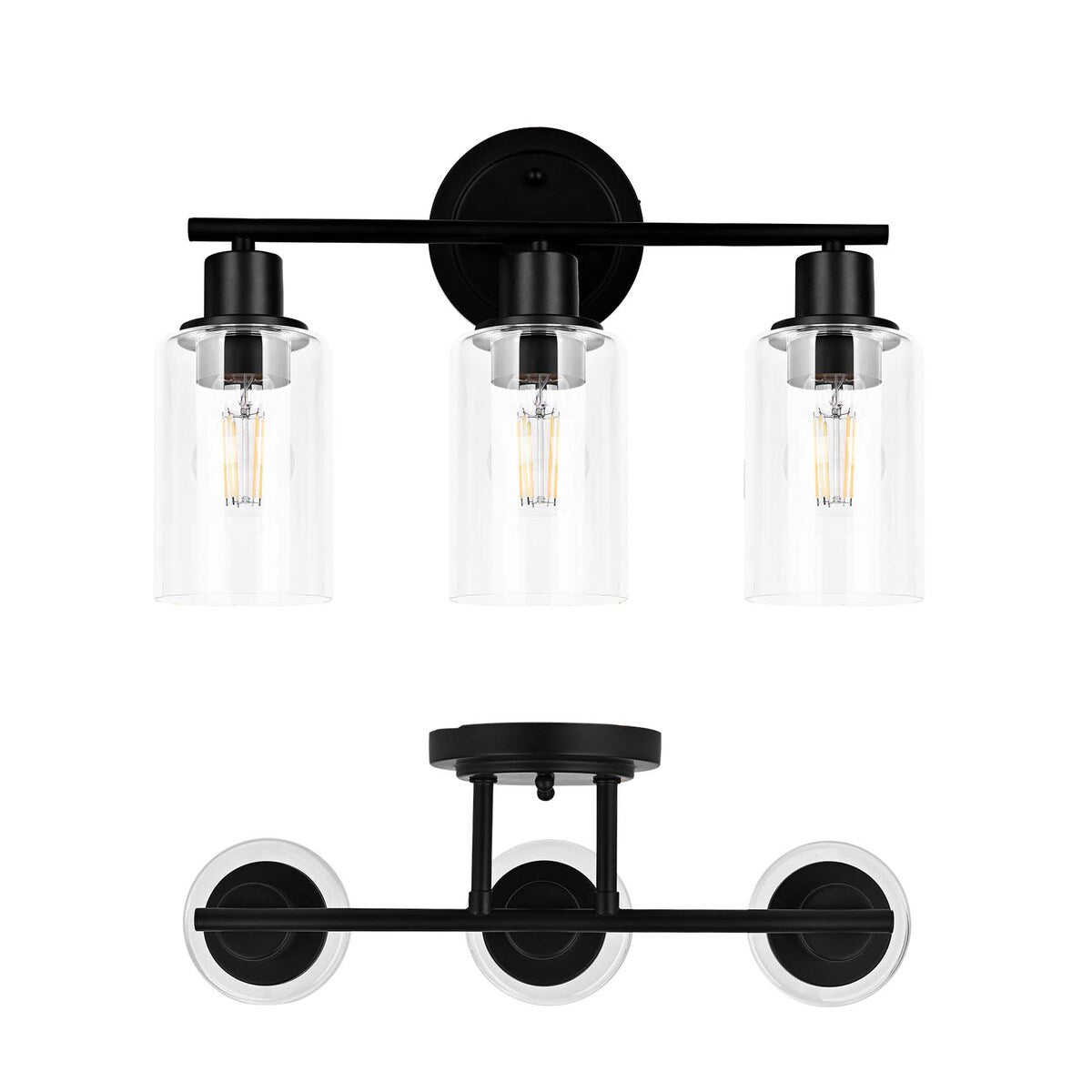 Modern 2/3/4-light Bathroom Dimmable Vanity Lights Wall Sconces