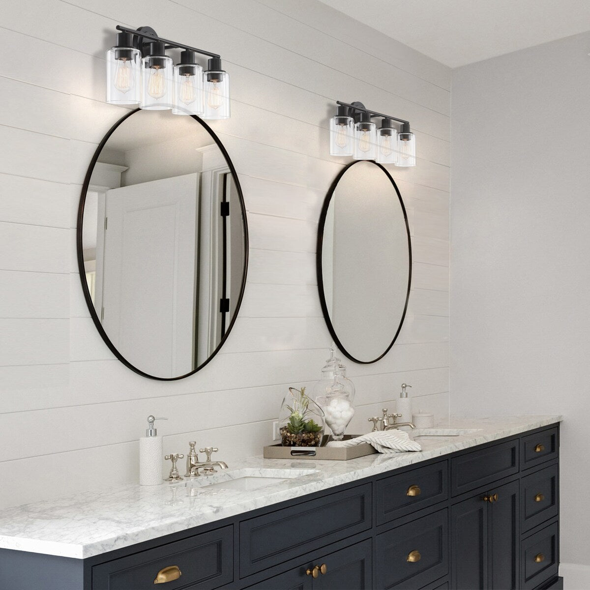 Modern 2/3/4-light Bathroom Dimmable Vanity Lights Wall Sconces