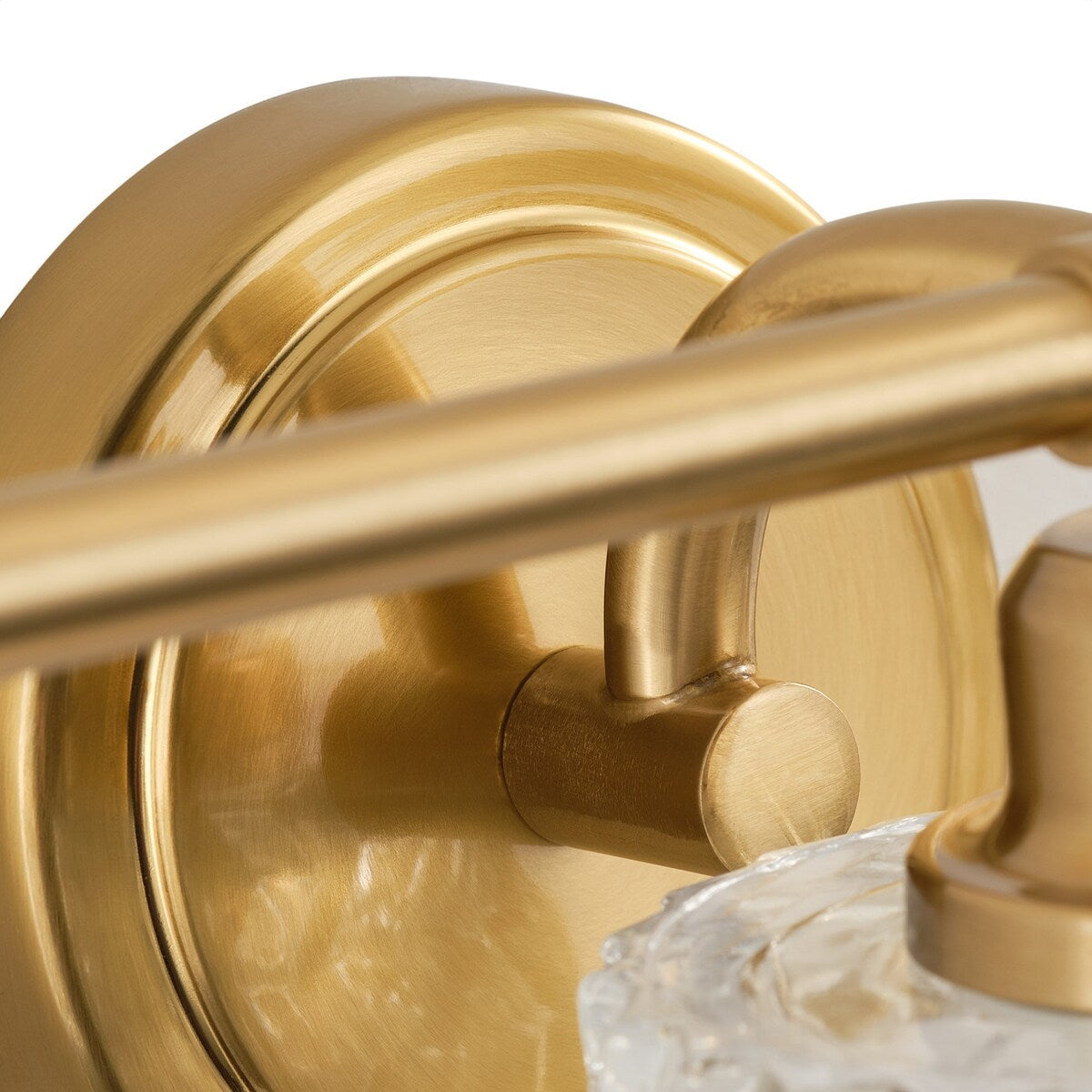 Modern 3-Light Textured Cylinder Glass Shade Vanity Light for Bathroom