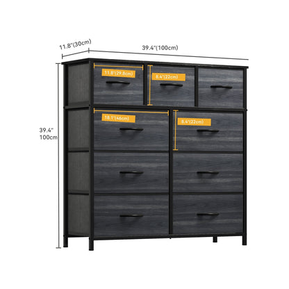 Modern 9-drawer Bedroom Dresser Storage Tower