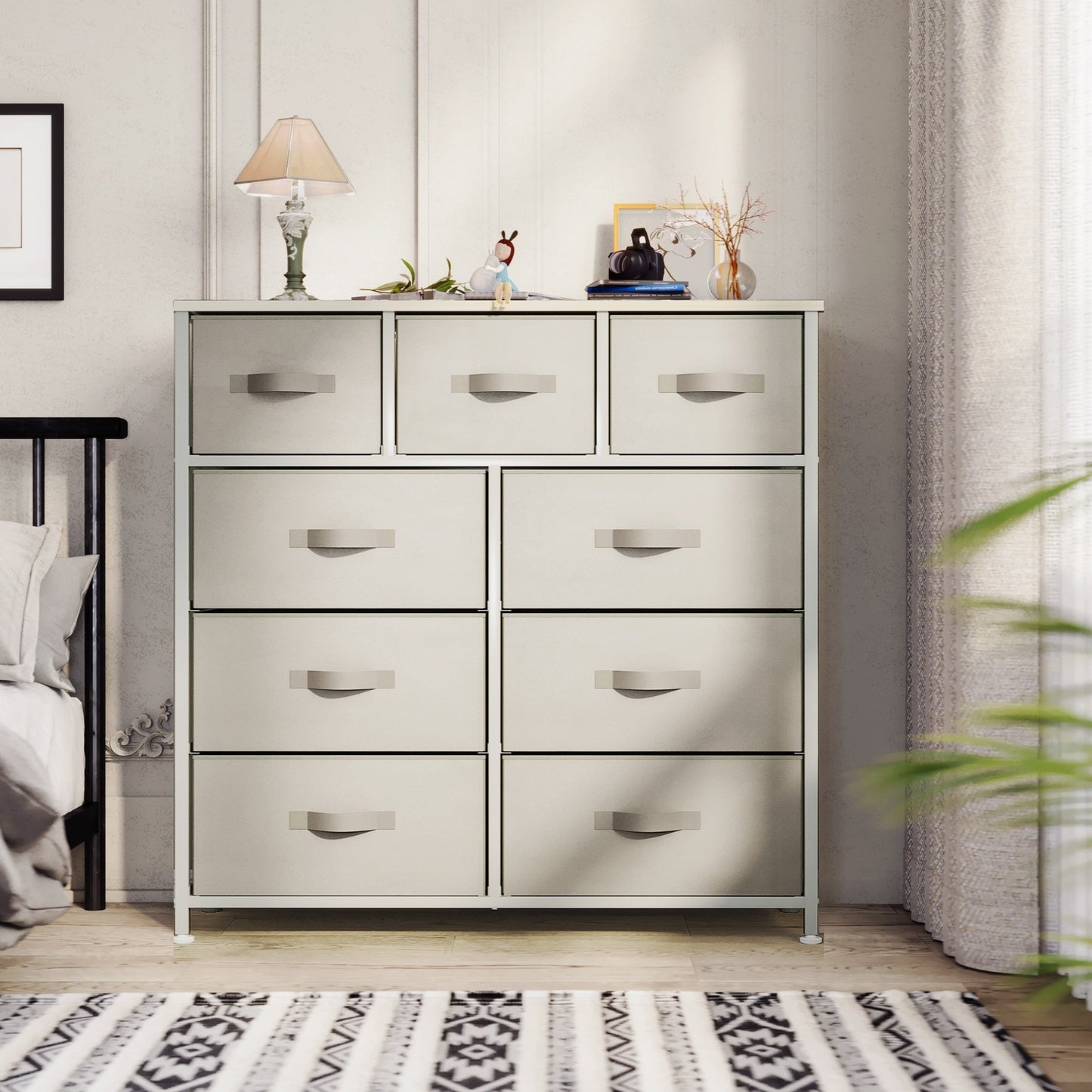 Modern 9-drawer Bedroom Dresser Storage Tower
