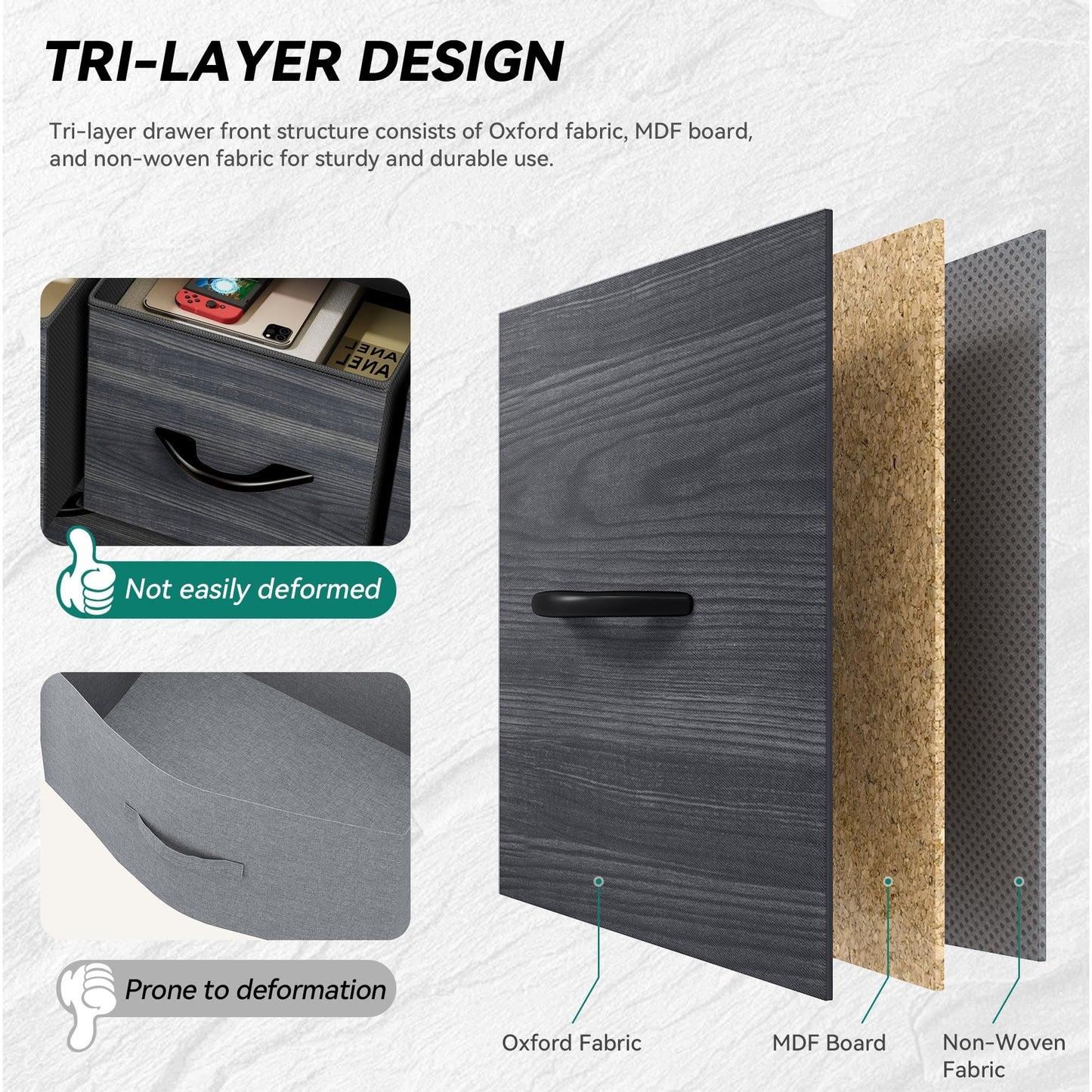 Modern 9-drawer Bedroom Dresser Storage Tower