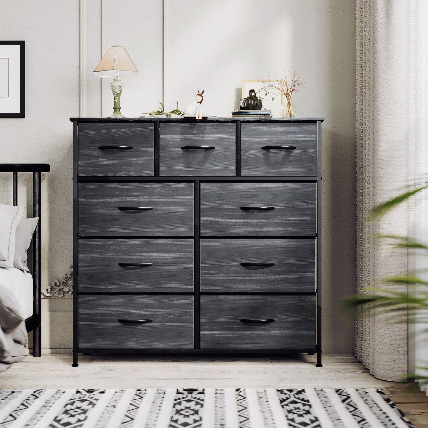 Modern 9-drawer Bedroom Dresser Storage Tower