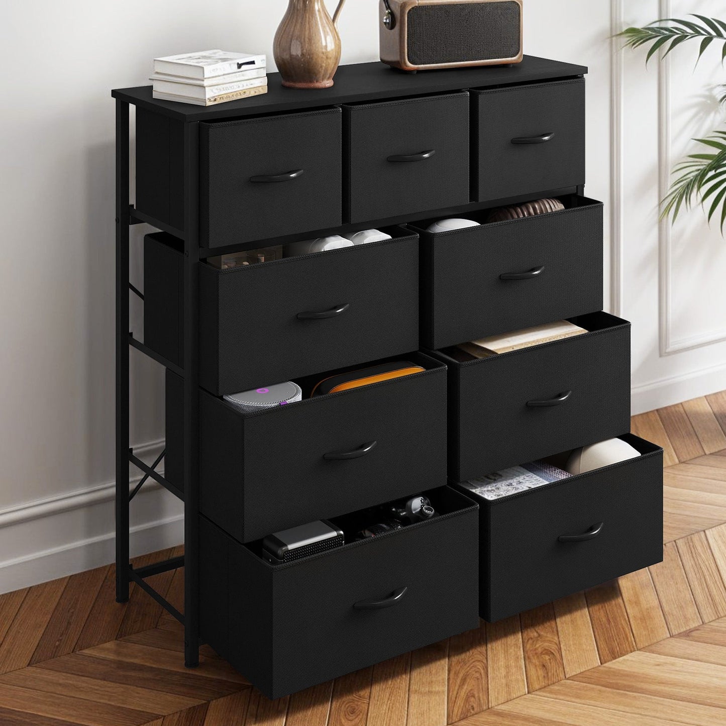 Modern 9-drawer Bedroom Dresser Storage Tower