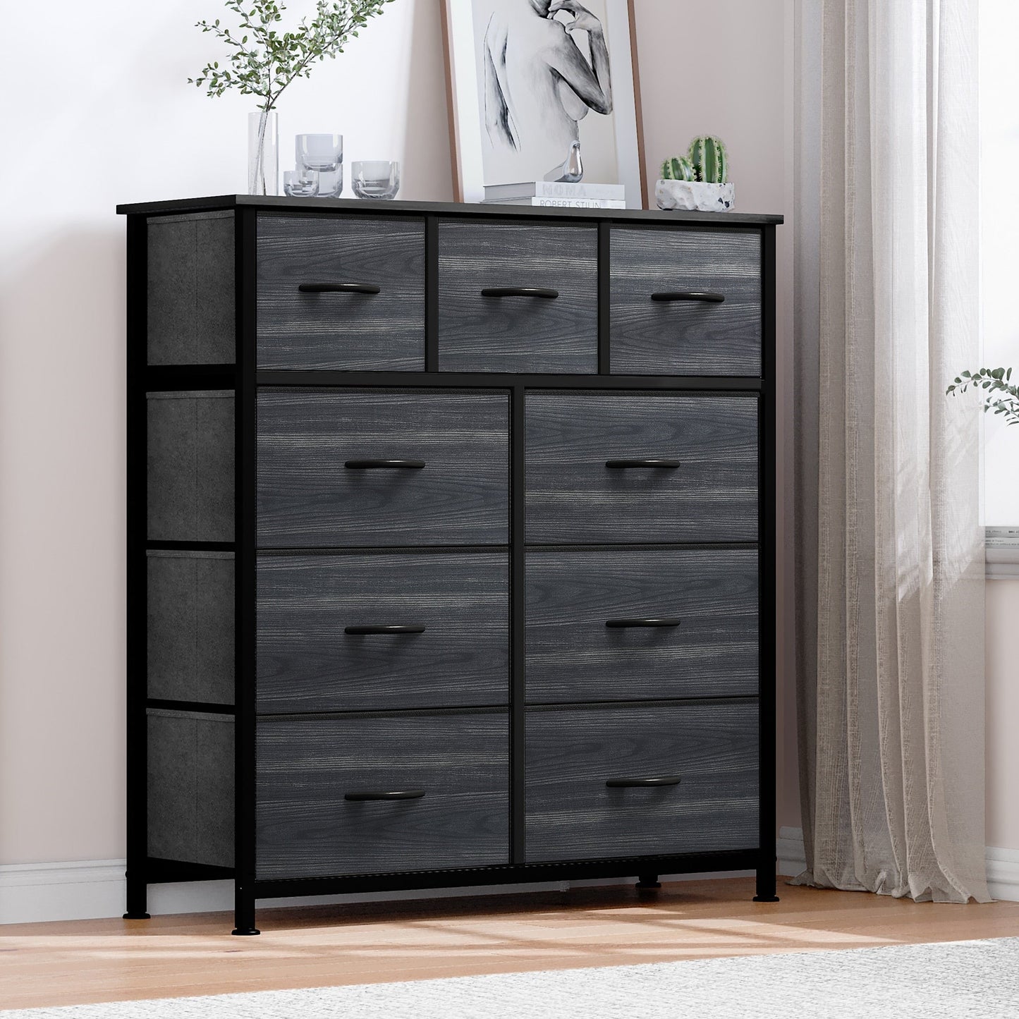 Modern 9-drawer Bedroom Dresser Storage Tower