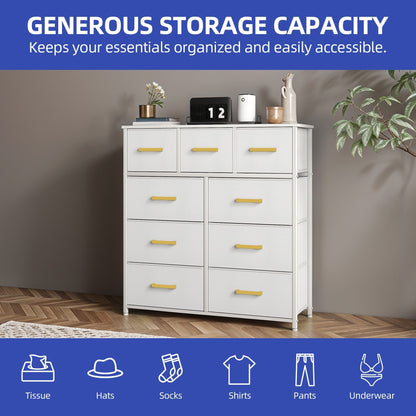 Modern 9-drawer Bedroom Dresser Storage Tower
