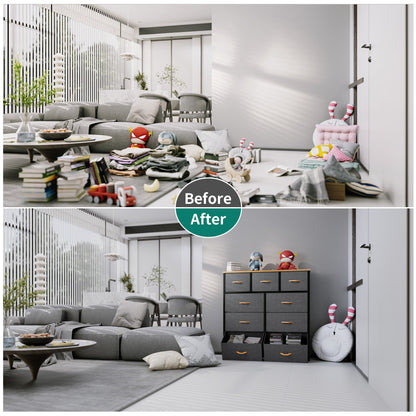 Modern 9-drawer Bedroom Dresser Storage Tower