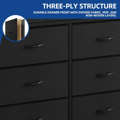 Modern 9-drawer Bedroom Dresser Storage Tower