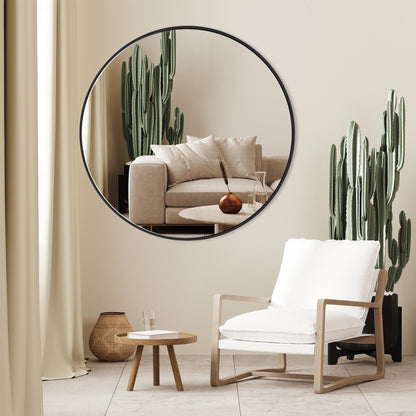 Modern Bathroom Wall Mounted Round Vanity Mirror