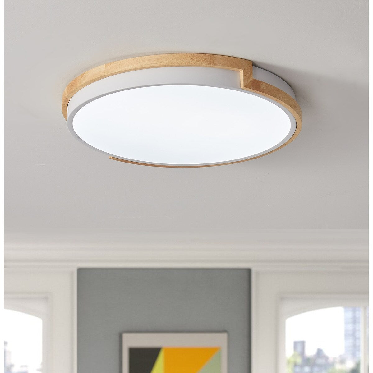 Modern Concise 1-Light Circle LED Flush Mount Ceiling Lighting Fixture