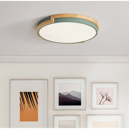 Modern Concise 1-Light Circle LED Flush Mount Ceiling Lighting Fixture