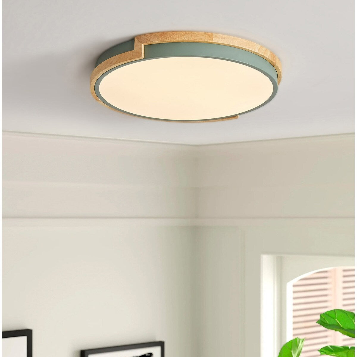 Modern Concise 1-Light Circle LED Flush Mount Ceiling Lighting Fixture