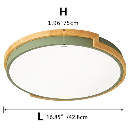 Modern Concise 1-Light Circle LED Flush Mount Ceiling Lighting Fixture
