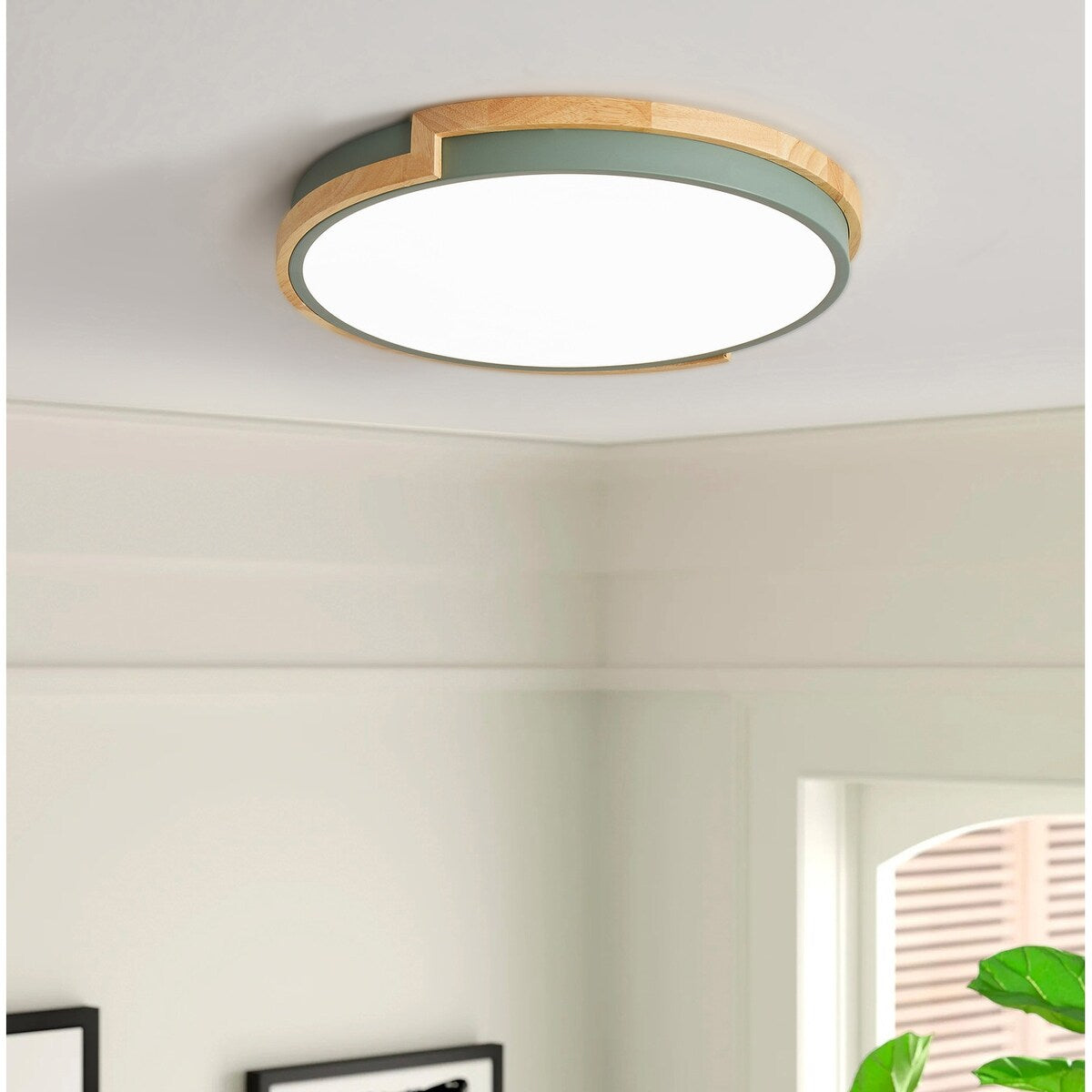 Modern Concise 1-Light Circle LED Flush Mount Ceiling Lighting Fixture