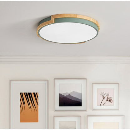 Modern Concise 1-Light Circle LED Flush Mount Ceiling Lighting Fixture