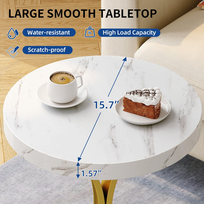 Modern Gold Console Sofa Table with Marbling Top for Entryway Hallway