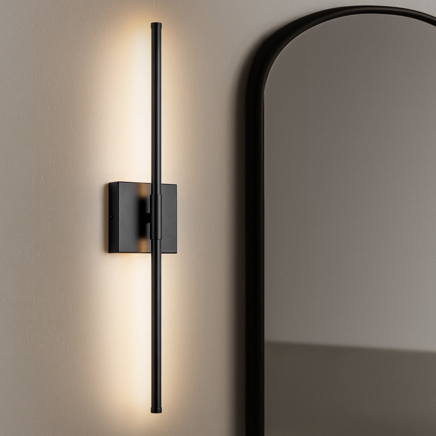 1-Light 23.6 in. Modern Linear Dimmable Integrated LED Bathroom Vanity Light Wall Sconce