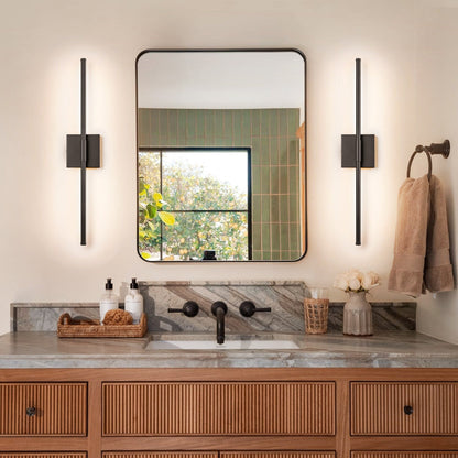 1-Light 23.6 in. Modern Linear Dimmable Integrated LED Bathroom Vanity Light Wall Sconce