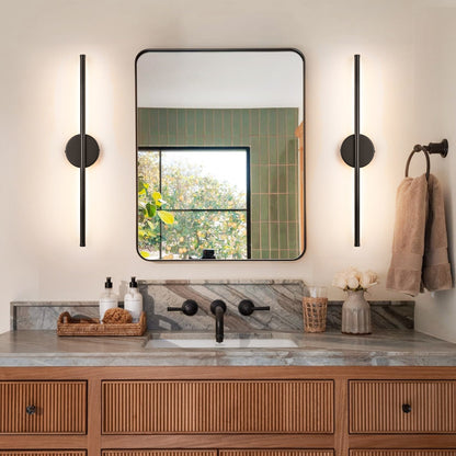 1-Light 23.6 in. Modern Linear Dimmable Integrated LED Bathroom Vanity Light Wall Sconce