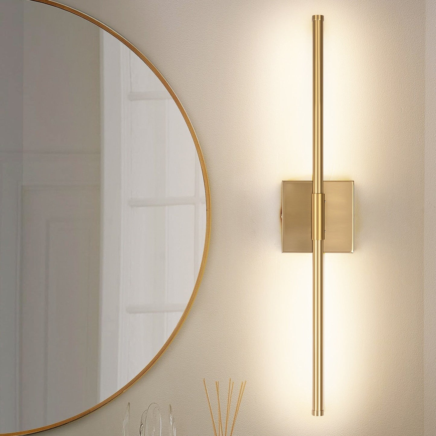 1-Light 23.6 in. Modern Linear Dimmable Integrated LED Bathroom Vanity Light Wall Sconce