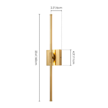 1-Light 23.6 in. Modern Linear Dimmable Integrated LED Bathroom Vanity Light Wall Sconce
