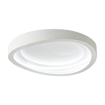 Modern Matte White LED Flush Mount Ceiling Light for Kitchen