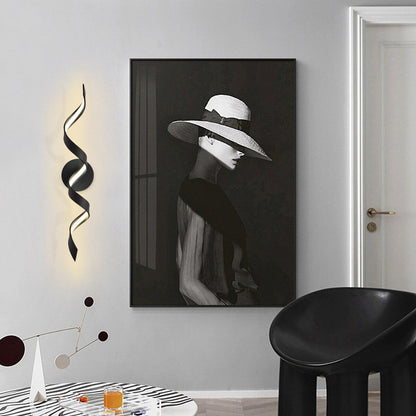 Modern Spiral Design LED Bathroom Vanity Light Dimmable Wall Light