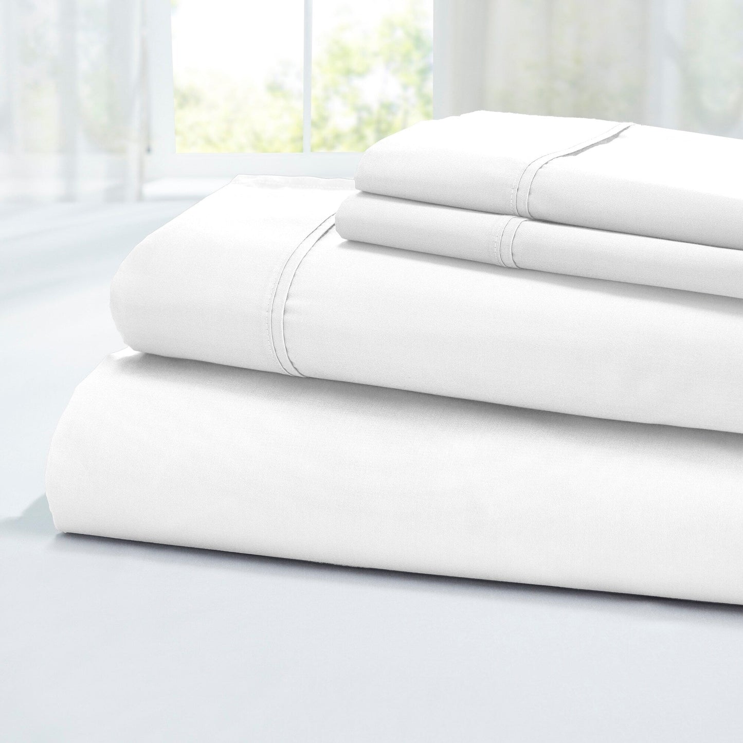 Modern Threads 400 Thread Count 100 Percent Egyptian Cotton 4-Piece Sheet Set