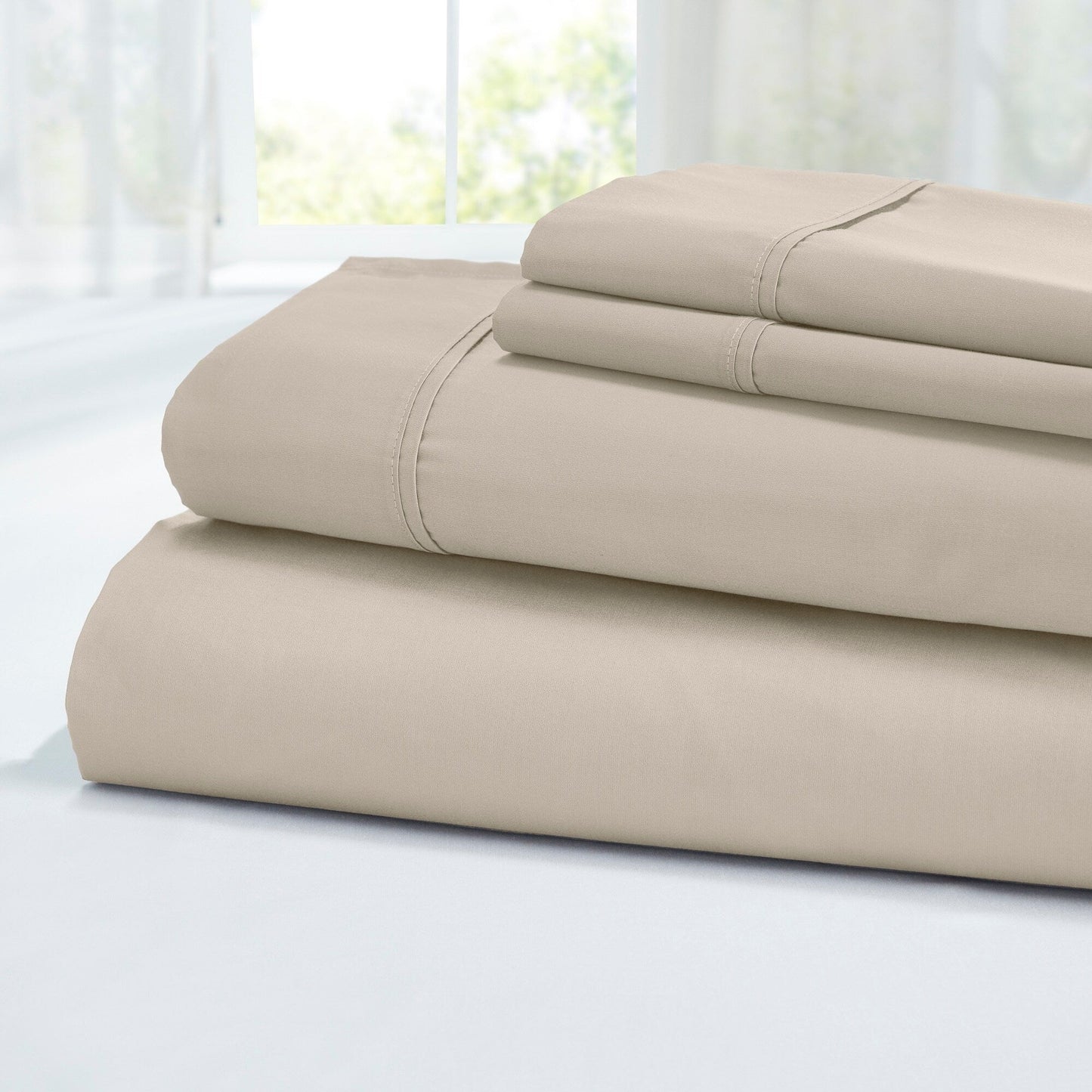 Modern Threads 400 Thread Count 100 Percent Egyptian Cotton 4-Piece Sheet Set