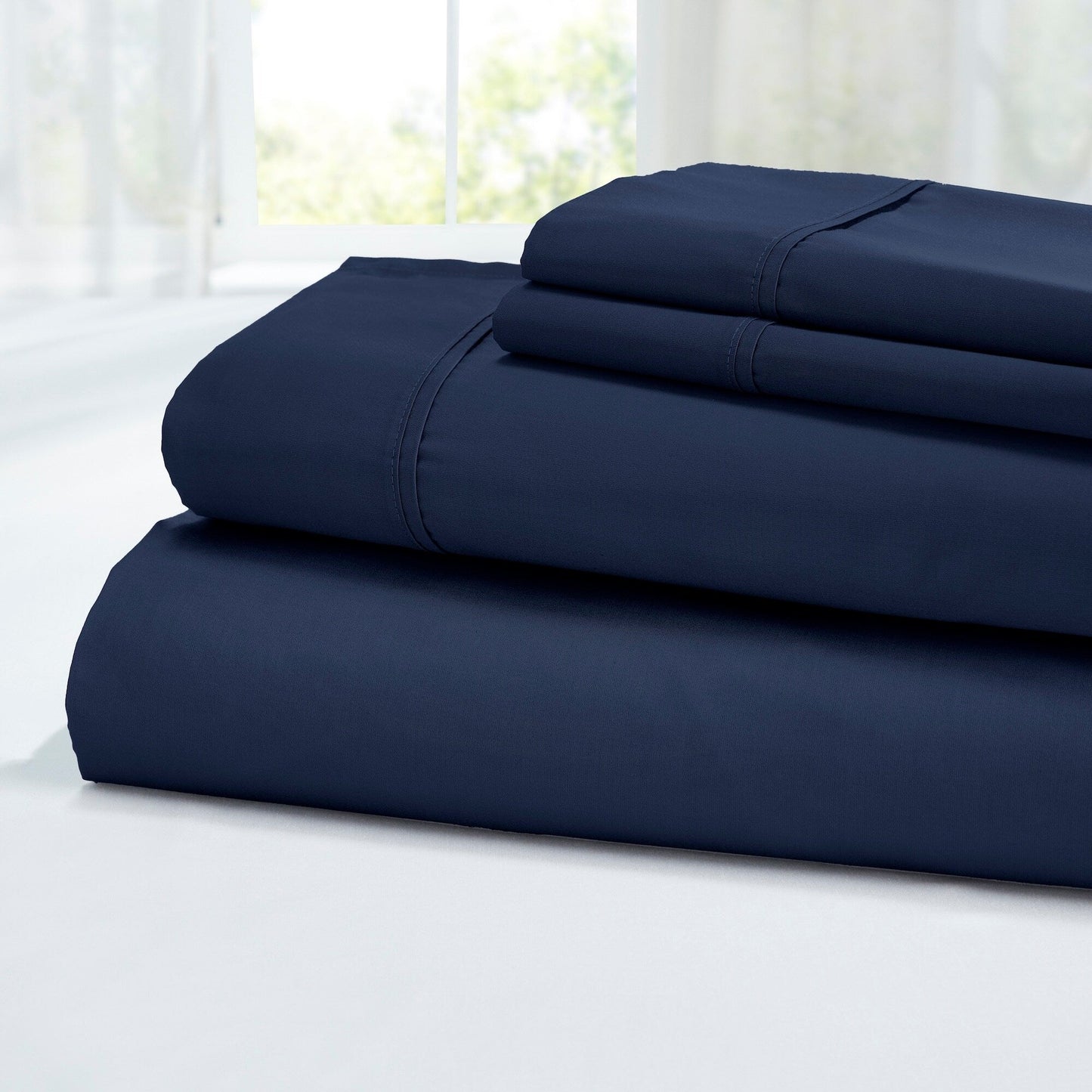 Modern Threads 400 Thread Count 100 Percent Egyptian Cotton 4-Piece Sheet Set